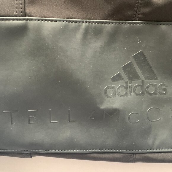 Adidas by Stella McCartney Black Shoulder Tote Gym Duffel Bag Travel Pockets Zip - Picture 6 of 11